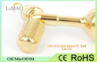 China Y Shape Portable 24K Golden Beauty Bar Face Roller Massager For Firming Skin for sale