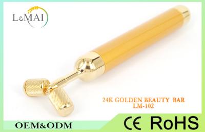 China Firming Skin Beauty Facial Massager , Beauty Bar 24k Golden Pulse For Skin Care for sale