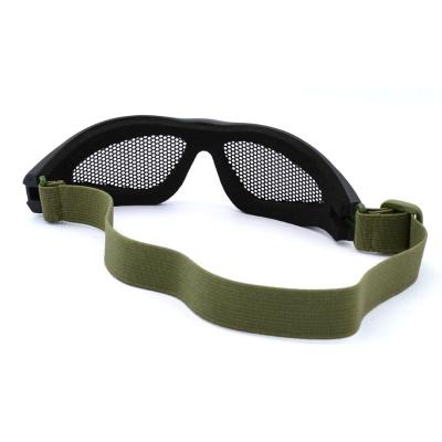 China Hot selling common iron mesh safety glass iron mesh glss metal workier protection glasses for sale