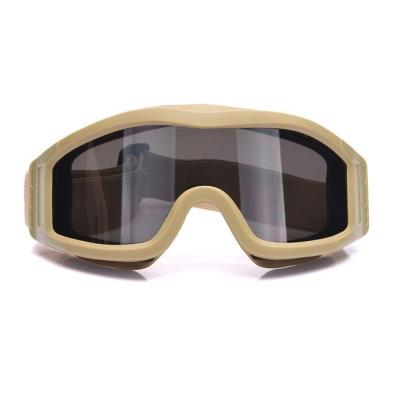 China Real Glass Cs Glass Impact Dustproof Glasses Outdoor Windproof Tactical Shooting Tactical Glasses for sale