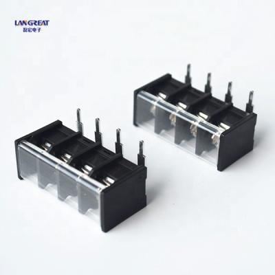 China WJ48R terminal block, 90 angle terminal block connector, barrier terminal block with cover 11 - A.W.G. 20 for sale