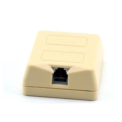 China TELECOM GEL Filled Surface Mount Box / Single Port RJ11 Gel Jack for sale