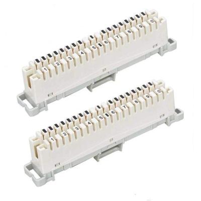 China 10 Pair Crown Separation Module / 10 Pair LSA Telecom Module for sale