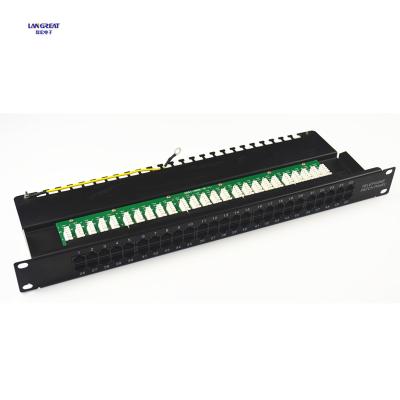 China Networking CAT3 50 VOICE PATCH PANEL/TELEPHONE LEFT TERMINAL PANEL for sale