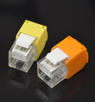 China Network CAT6A Keystone Jack with Integrated LED Network Status Light for sale