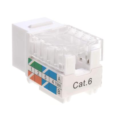 China NETWORK CAT6 UTP Keystone Jack 110 IDC 90 Degree/CAT6A CAT5E for sale