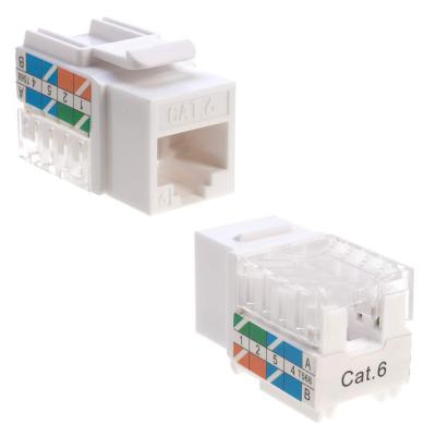 China Networking rj45 cat5e cat6 utp jack / ul female keystone jack for sale