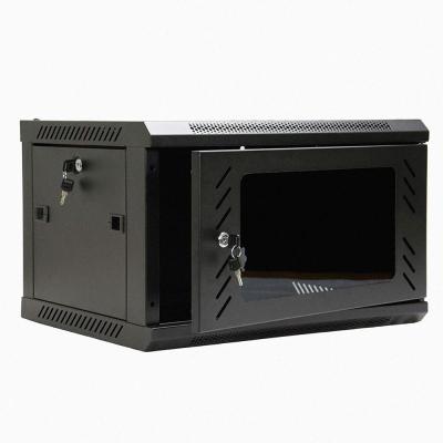 China 6u Wall Mount Cabinet 19 Inch 6U Cold Rolled Steel WALL MOUNT RACK for sale