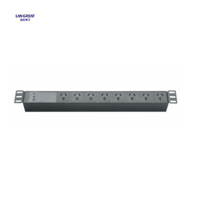 China 1U 19 inch 8 way AUSTRALIA Rack PDU for sale