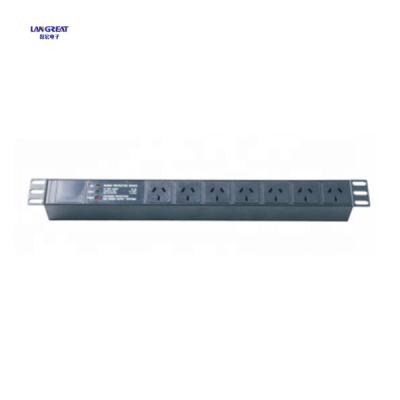 China Network Cabling System 1U 19 Inch AUSTRALIA Type 7 PDU for sale