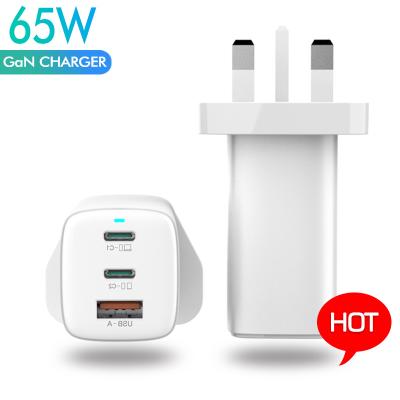 China High Power QC3.0 GaN 65W 3 Ports Customizable Multiport / Single Port for iphone, for macbook pro for sale