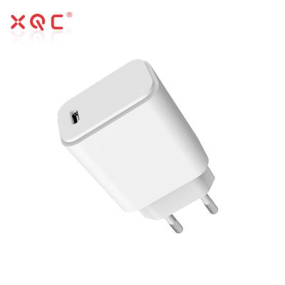 China Mobile Phone Wall Charger 18W Fast Fast Charger Travel PD3.0 Single Left Type-C USB Charger 3.0 for sale