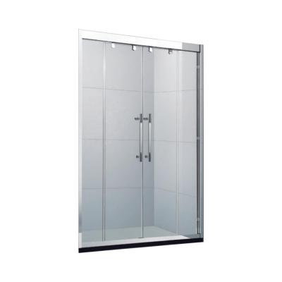 China OEM D50B 2022 New Design Bathroom Modern Customized Shower Room Frameless Tempered Glass Sliding Shower Door Hardware for sale