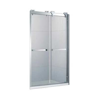 China OEM Modern Design Shower Room Tempered Glass Bathroom Sliding Shower Door Customized Handle Hardware D77 New Small 2022 for sale