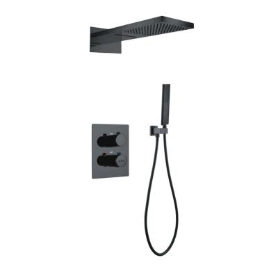 China With new design diverter NS-A535TH 2022 bathroom shower animal black high pressure luxury hidden rainy head sets for sale