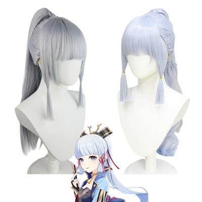 China COSPLAY Genshin 70CM Most Popular Kanri Ayaka Wig Princess Egret Wig A And B Two Styles Of Wigs for sale