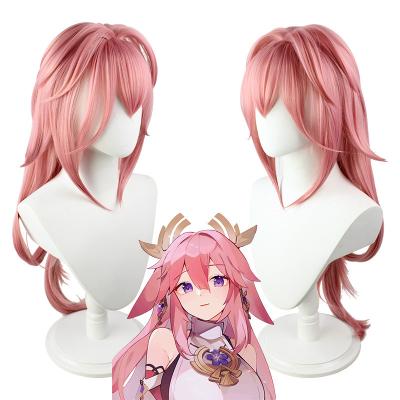 China COSPLAY Factory Direct Pink 85CM Wig Very Popular Special Yae Kamiko Wig Cosplay Wig for sale