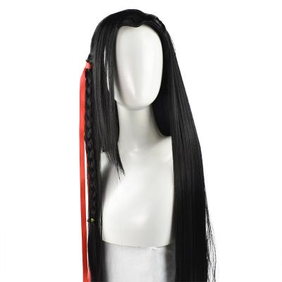 China Wonderful Harajuku Wig God Bless People Anime Huacheng Cosplay Wigs Black Straight Long Antiquity Wig for sale