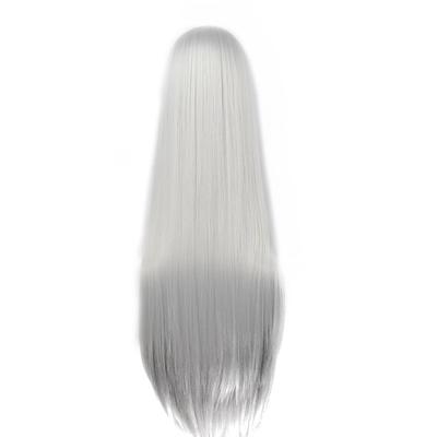 China Harajuku Wig Anime Demon Slayer Silver White Premium Synthetic Wigs Hair Wigs Long For Women for sale