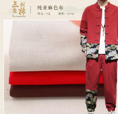 China Organic Linen Shirting Fabric for sale