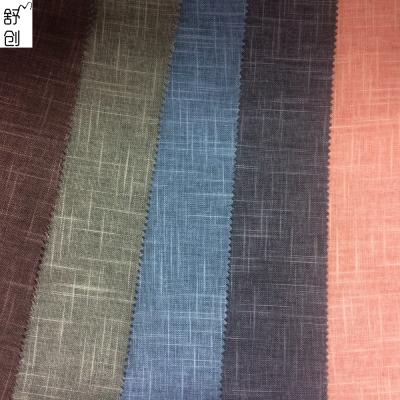 China Pants Scuffing Color Linen Fabric For Mens Pants for sale