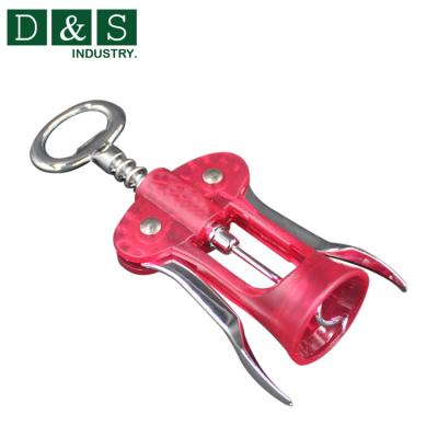 China Sustainable Multi Function Cheap Plastic Handle Twists Wine Opener With Bottle Opener for sale