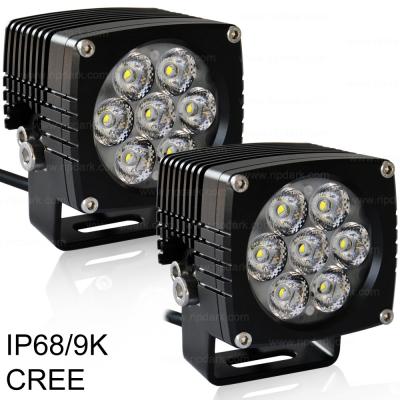 China CNC'd 6063 square aluminum alloy cree led work light super bright CREE XML10W*4 spot IP68 4000lm cree LED offroad work light for truck for sale