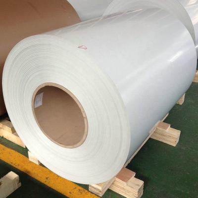 China Roofing 0.7mm white aluminum coil 3105 h26 for gutter, roofing for sale