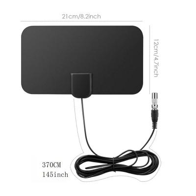 China Hot Selling ABS High Gain Indoor HDTV Digital TV HDTV Antenna Flat UHF TV Antenna For Sale for sale