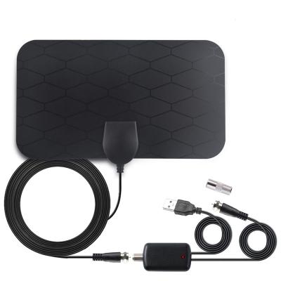 China VHF HD TV DTV Flat Antenna ABS UHF Indoor Digital TV TV Antenna for HDTV 1080P DTV HD Ready for sale