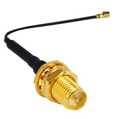 China Plastic IPEX UFL +metal to waterproof Lmr100 F Female to Ts-9 1.37 Braid Jumper Antenna Cable Male 1.13 Sma Coaxial Cable for sale