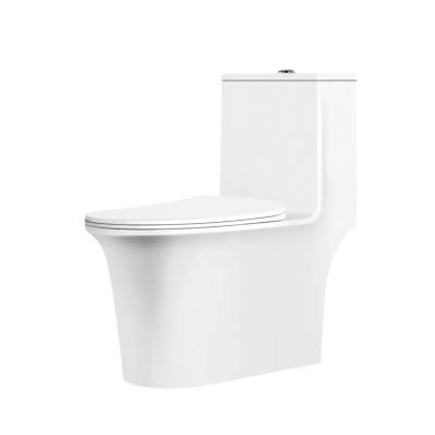 China Dual-Flush Popular Manufacture Vanity Bathroom Modern Saudi Arabic Toilet CUPC Water Closet One Piece Toilet for sale