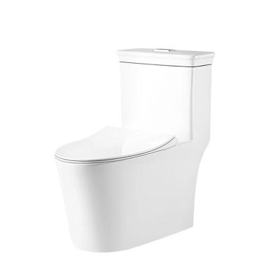 China Dual-Flush China Sanitary Ware Low Price Toilet S-trap Siphon One Piece Toilet With SASO for sale