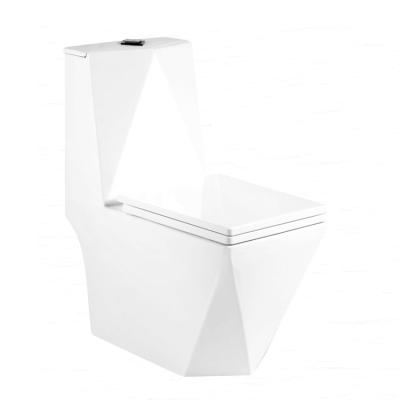 China Automatic Operation New Design Washdown Ceramic Closestool One Piece P-trap Toilet Bowl For Hotel Bathroom for sale