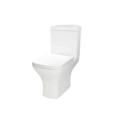 China Dual-Flush Fashion Bathroom Decoration Ceramic Toilet Bowl Smooth Line Two Piece WC Toilet for sale