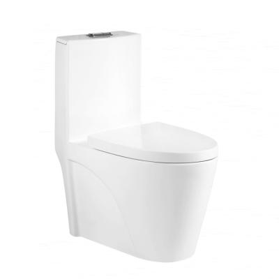 China Automatic Operation Luxury One Piece Tank Toilet Closestool Soft Closing Cover Seat Sink Toilet For Bathroom for sale