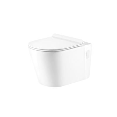 China Dual-Flush Factory Sanitary Ware Suite White Ceramic Bidet Toilets White Wall Mounted Ceramic Two Piece Toilet for sale