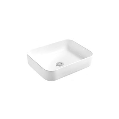 China Modern Hot Selling Small Sizes Square Sink White Porcelain Bathroom Sinks Countertop Sinks For Restaurant for sale