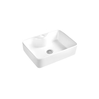 China Modern European White Bathroom Wash Basin Porcelain Countertop Sink For Giving Gifts for sale