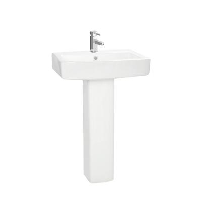 China Modern New Arrival Sanitary Ware Ceramic Basin Laboratory Bathroom Sink White Unique Pedestal Sinks for sale