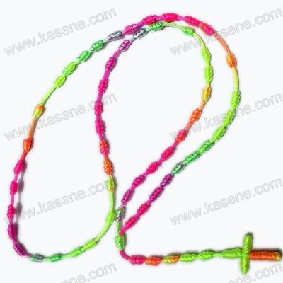 China Yiwu Religious Factory Price Wholesale Cheap Bulk Packing Luminous Plastic Rosary for sale