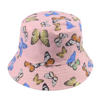 China Street Style UPRISING BOOOGE Colorful Women's Summer Animal Butterfly Printed Bucket Hat for sale