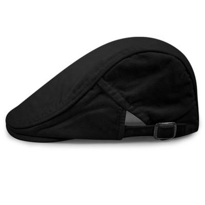 China Street Style Woman And Man Canvas Beret Fashionable Washable Solid Hat For Outdoor for sale