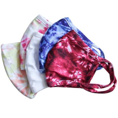 China Fashionable Stylish Reusable Printed Designer Tie Dye Facemask Custom for sale