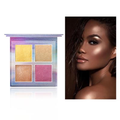 China Brighten Highlighter Bar Custom Natural Perfect Glow Shimmer Face Powder Ultra-fine Highlight Bar Palette for sale