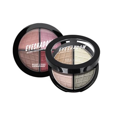 China Wholesale/Private Label High Makeup 4 Color Round Eyeshadow Pigment Waterproof Vegan for sale