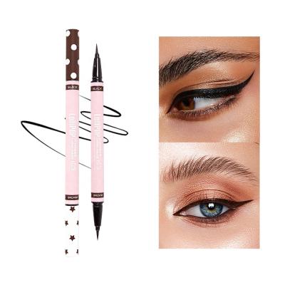 China Double Head Eye Liner Waterproof Waterproof Quick Dry Private Label Pencil Two Tone Liquid Eyeliner for sale