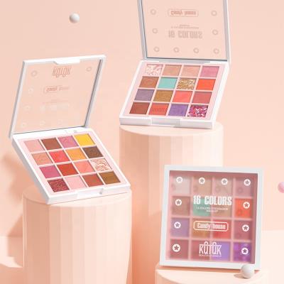 China Highpigment New Arrival Plastic Case Korea Eye Shadow Eyeshadow Palette Pink Strongly Pigmented Neon Palette Beautiful for sale