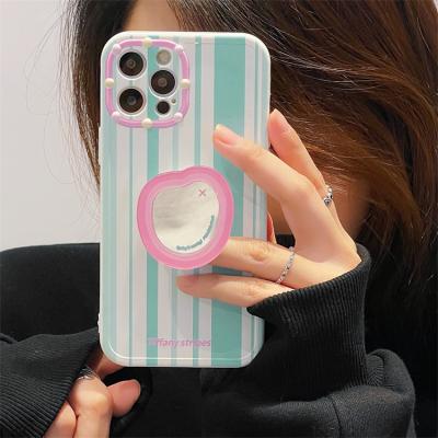 China Shockproof makeup mirror cell phone case for iphone 13, mirror phone case for iphone 12 pro XR max 78 plus XS 11 pro for sale