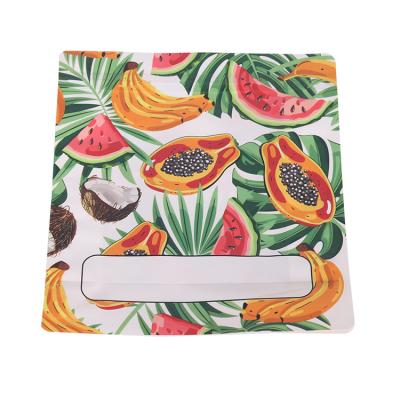 China Custom Biodegradable Personalized Stand Folding Up Coffee Beans Food Wrapping Paper Window Ziplock Bag For Food for sale